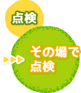 点検（その場で点検）